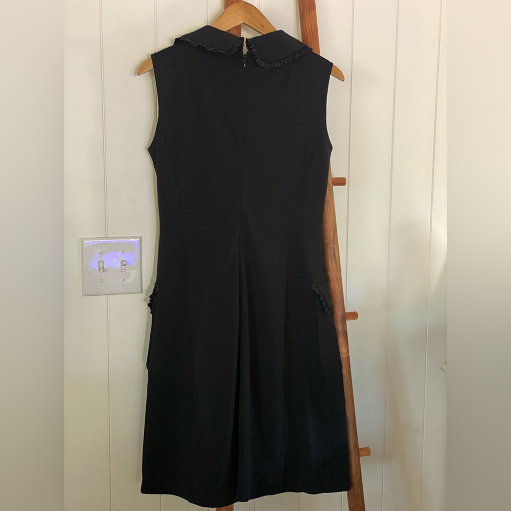 Nanette Lepore Black Midi Dress with Button Detail - Picture 5 of 9
